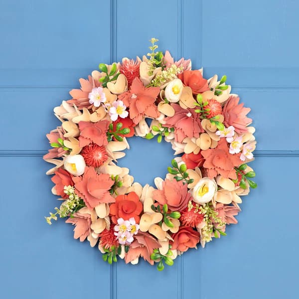 Northlight Seasonal Artificial Mini Thistle Flowers Spring Wreath
