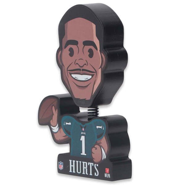 Open Road Eagles #1 Jalen Hurts Bouncy Head Wood Tabletop Décor