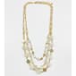 Ashley Cooper(tm) White & Gold Accent Bead Orb Layered Necklace - image 1