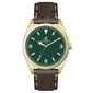 Mens Caribbean Joe Gold-Tone Retro Strap Watch - CJ7144GD - image 1