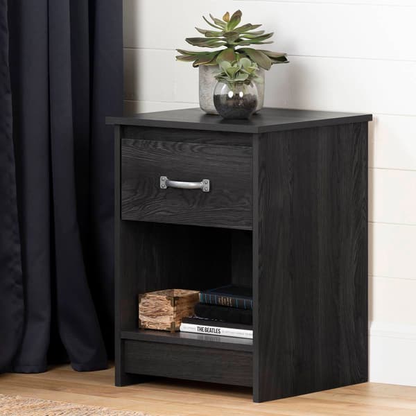 South Shore Tassio Grey Oak Nightstand