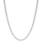 Sterling Silver Diamond Cut Rope Chain Necklace - image 1