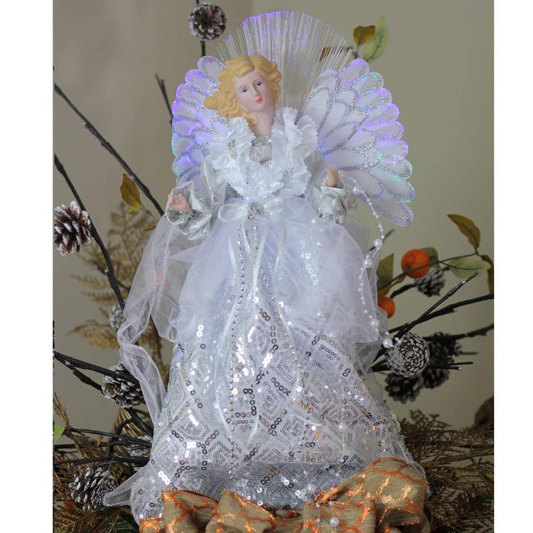Northlight Seasonal 16in. Lighted Angel Christmas Tree Topper