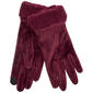 Womens Cuddl Duds Velour T-Screen Sherpa Gloves - image 1