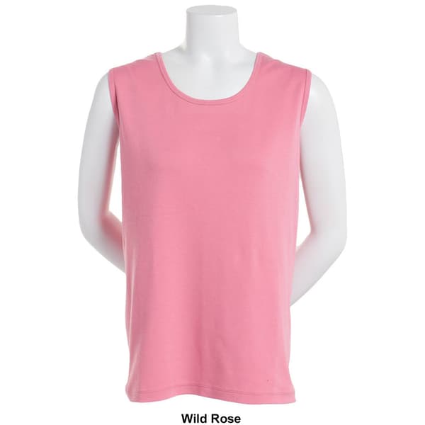 Womens Hasting &amp; Smith Basic Solid Round Neck Tank Top