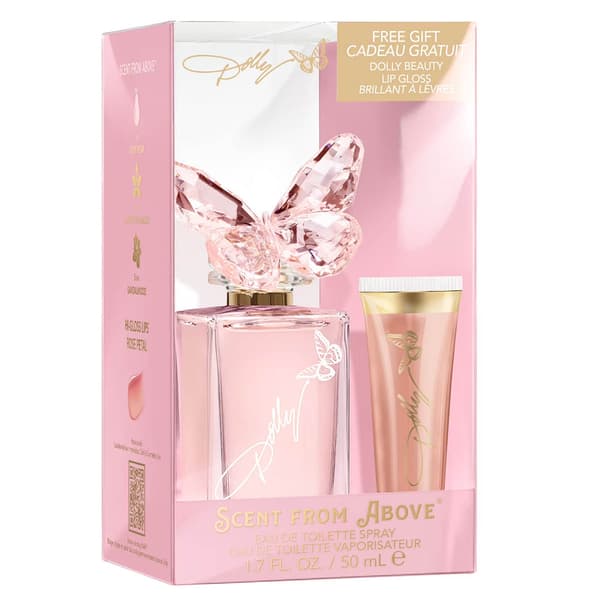 Dolly Parton Scent From Above Eau De Toilette w/ Rose Lip Gloss