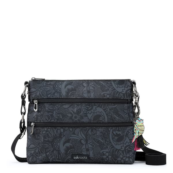 Sakroots Basic Crossbody - Black Spirit Desert