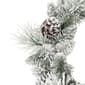 Puleo International 24in. Pre-Lit Flocked Berkshire Spruce Wreath - image 2