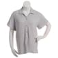 Plus Size One Step Up Textured Knit Button Front Blouse - image 1