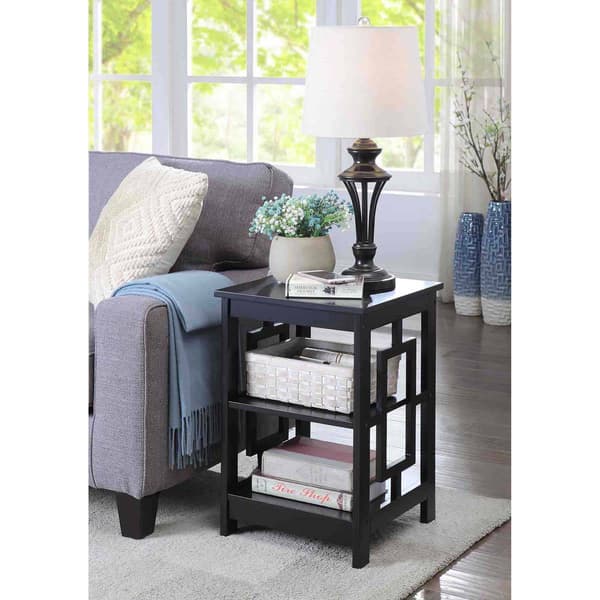 Convenience Concepts Town Square End Table w/ Shelves