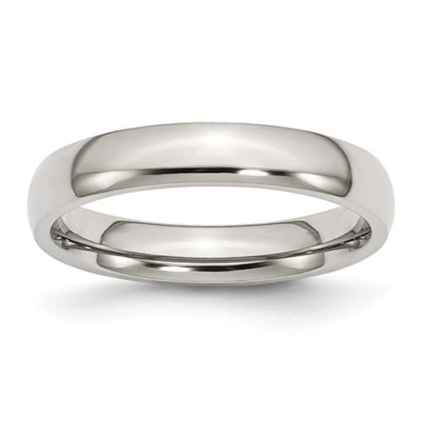 Mens Gentlemen's Classics&#40;tm&#41; 4mm Domed Stainless Steel Wedding Band - image 