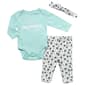 Baby Girl (NB-9M) Wild Child 3pc. Grandma Floral/Leopard Set - image 1