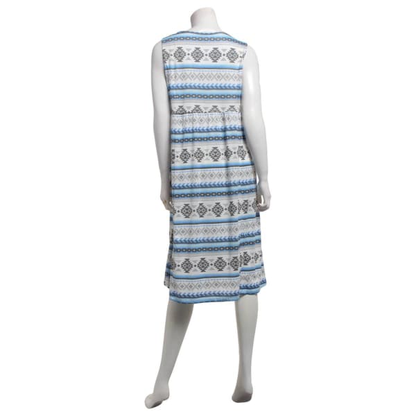 Womens MUK LUKS® Sleeveless Western Blanket Nightgown