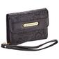 Womens Stone Mountain Paisley Embossed Trifold Wallet - image 3