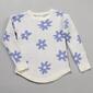 Girls &#40;7-14&#41; Pink Rose Teddy Shaker Jacquard Sweater - Peri Daisy - image 1
