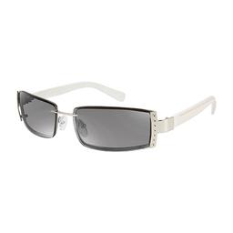 Womens SOUTHPOLE Metal Rectangle Sunglasses