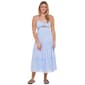 Juniors Trixxi Tile Print Gauze Keyhole Midi Slip Dress - image 1