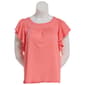 Womens Fresh Short Sleeve Criss Cross Neck Top - image 1