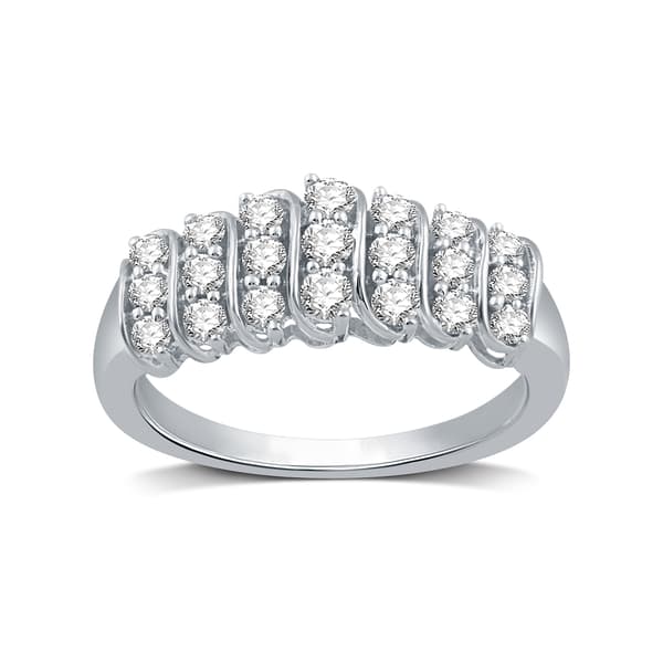 Nova Star(R) Sterling Silver 1/2ctw. Lab Diamond Ring - image 