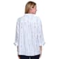 Petite Multiples 3/4 Sleeve Dot Stripe Casual Button Down - image 2