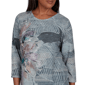 Womens Alfred Dunner Regent Street Ribbon Floral Blouse - image 5
