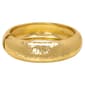 14kt. Gold Plated Wide Hammered Texture Bangle Bracelets - image 1