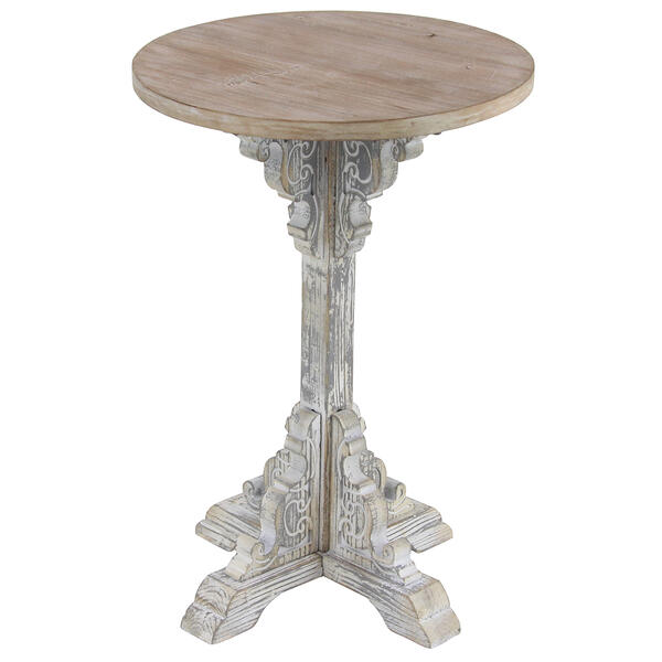 9th & Pike&#40;R&#41; Whitewash Chinese Fir Country Accent Table - image 