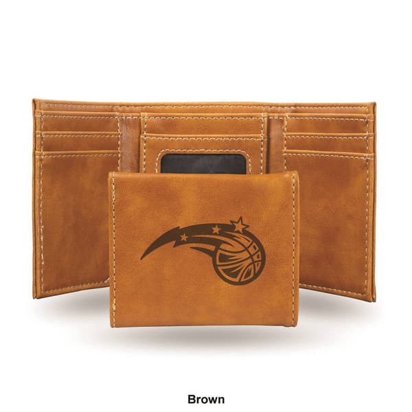 Mens NBA Orlando Magic Faux Leather Trifold Wallet