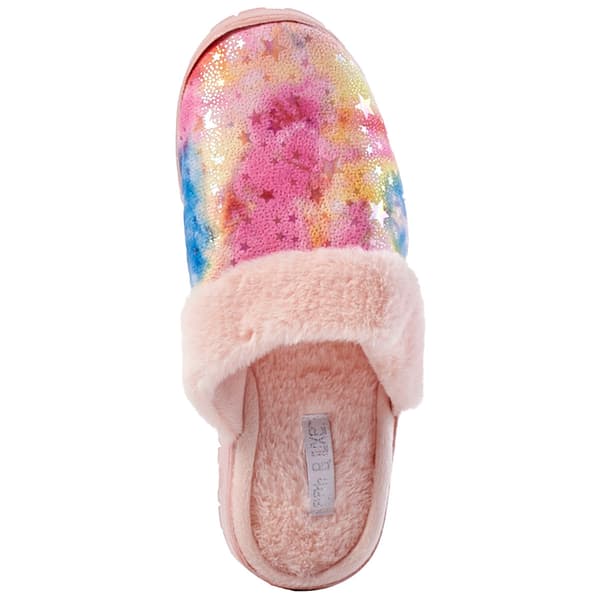 Womens Chatties Shimmer Star Scuff Slippers