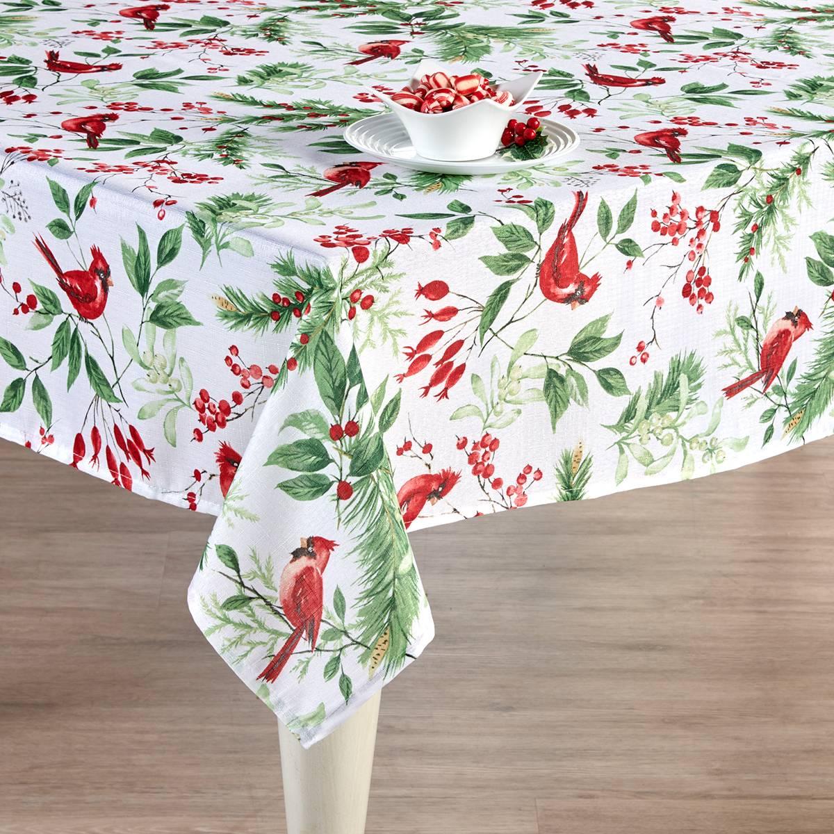 Festive Birds Tablecloth