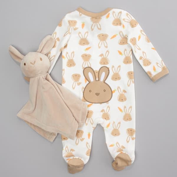 Baby Unisex &#40;NB-9M&#41; Baby Essentials&#174; Easter Bunny Footie Pajamas