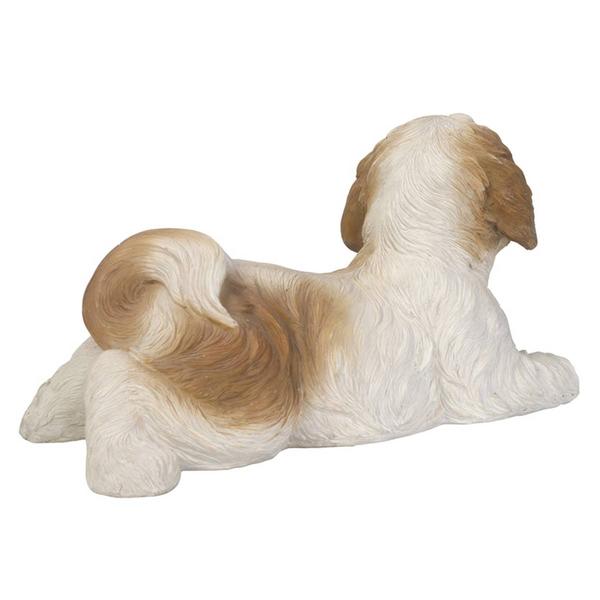 Hi-Line Gift Shih Tzu Lying Down Garden Statue