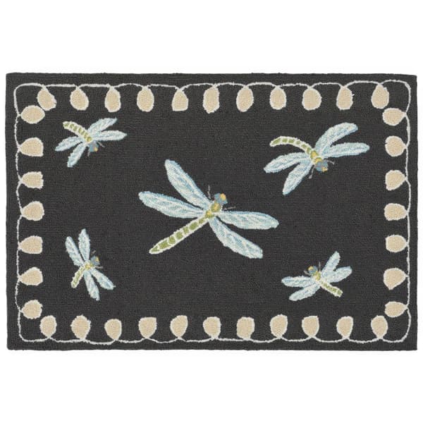 Liora Manne Front Porch Dragonfly Indoor/Outdoor Accent Rug - image 