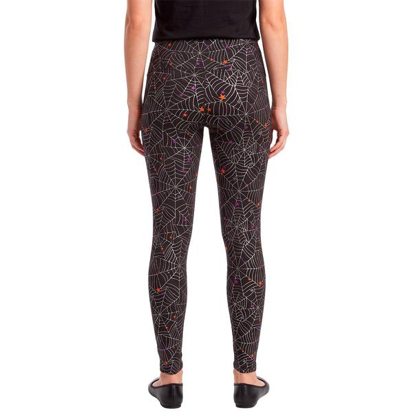 Womens French Laundry Brushback Hacci Leggings - Spiderwebs
