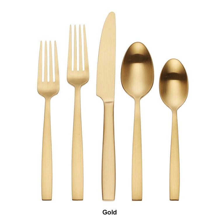 Hampton Forge Clearview Satin Black 20pc. Flatware Set