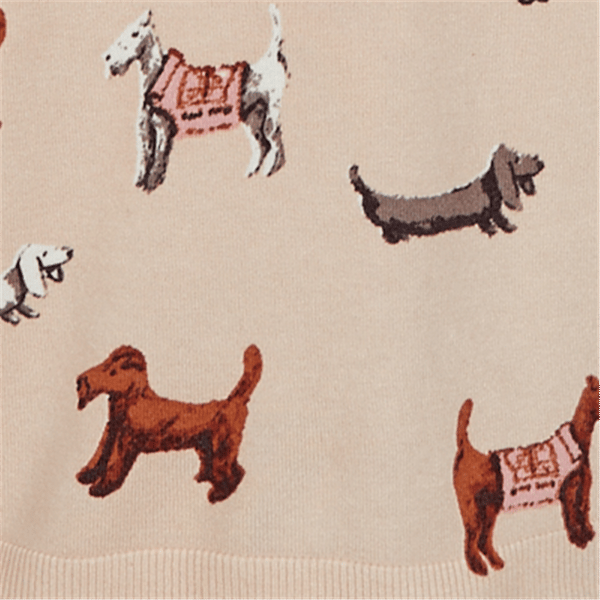Petite Ruby Rd. English Countryside Dog All Over Dog Sweater