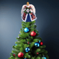 Santa''s Workshop 14in. 250th Celebration Angel Tree Topper - image 4