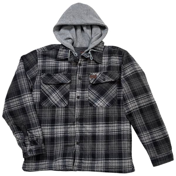 Mens Smith & Eagle Polar Fleece Jacket - Black/Grey - image 