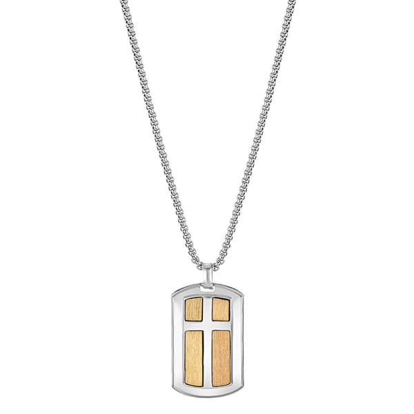 Mens American Exchange Cross ID Tag Pendant/Bracelet/Earrings