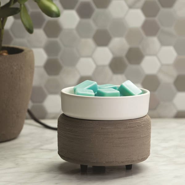 Candle Warmers Etc. Bronze Geometric 2-in-1 Wax Warmer