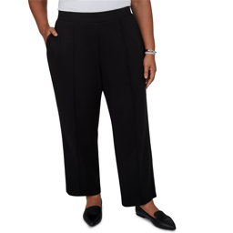 Plus Size Alfred Dunner Weekend Warrior Pull On Straight Pants