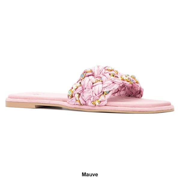 Womens New York & Company Izzy Slide Sandals