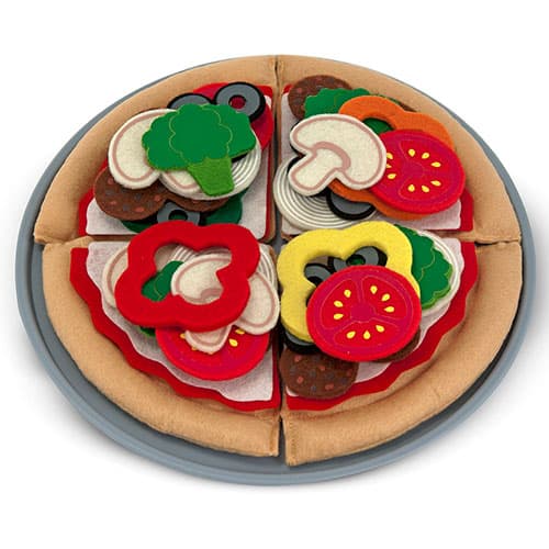 Melissa & Doug&#40;R&#41; Felt Food Pizza Set - image 