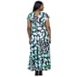 Plus Size 24/7 Comfort Apparel Butterfly Empire Waist Maxi Dress - image 3