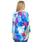 Womens Ali Miles 3/4 Sleeve Abstract Round Neck Tunic - image 2