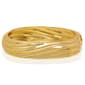 14kt. Gold Plated Wide Wave Texture Bangle Bracelet - image 1
