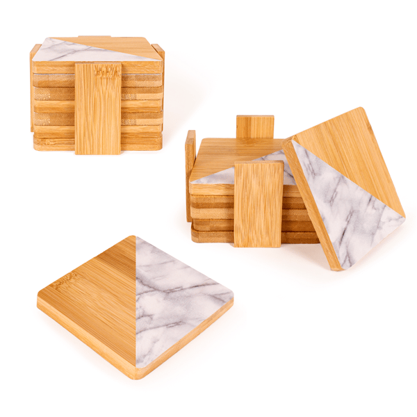 BergHOFF Bamboo 14pc. Coasters Set, Square