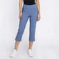 Petite Napa Valley 21in. Solid Lace Hem Capris - image 1
