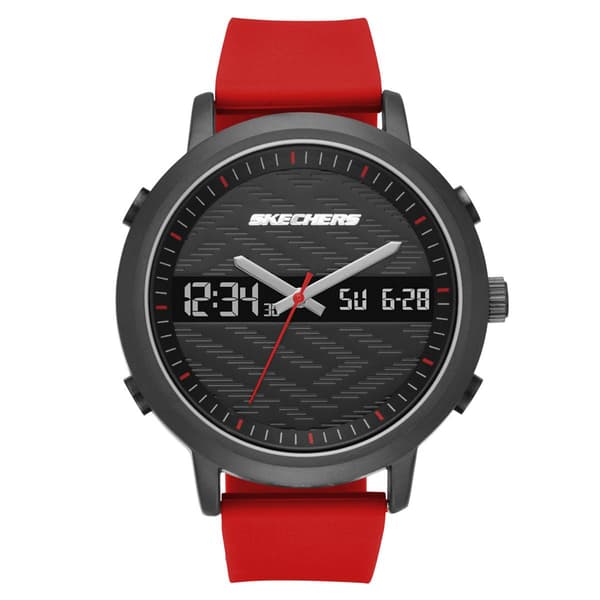 Mens Skechers Red Lawndale Analog & Digital Watch - SR5073 - image 