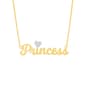 Accents by Gianni Argento Diamond Accent Princess Heart Necklace - image 1